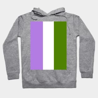 Proud Genderqueer Pride Flag (Proud LGBTQ+ Community Pride Flag) Hoodie